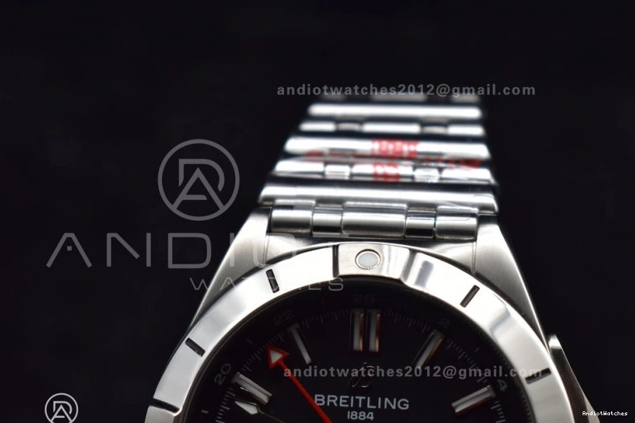 UrbanStyle GMT Automatic Factory A 40mm 530 1:1 BLS Chronomat Breitling Black Bracelet Dial SS Best On Edition 0218